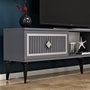 Hanah Home Soporte para TV Antracita y Plata
